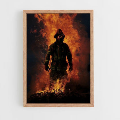 Bombero Fuego Póster