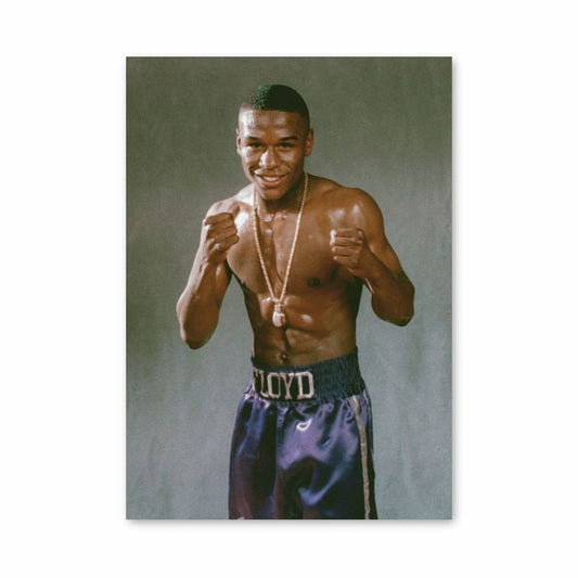 Póster Floyd Mayweather joven