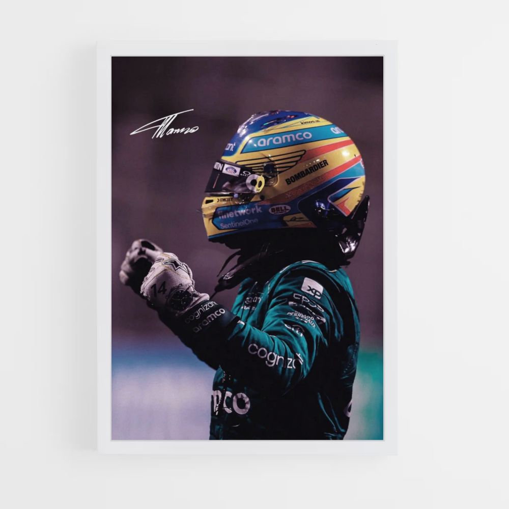 Cartel Fernando Alonso Firma