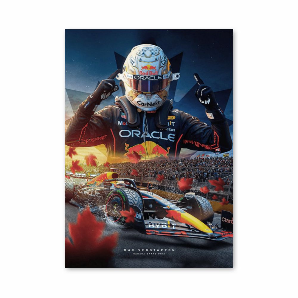 Póster Verstappen GP de Canadá