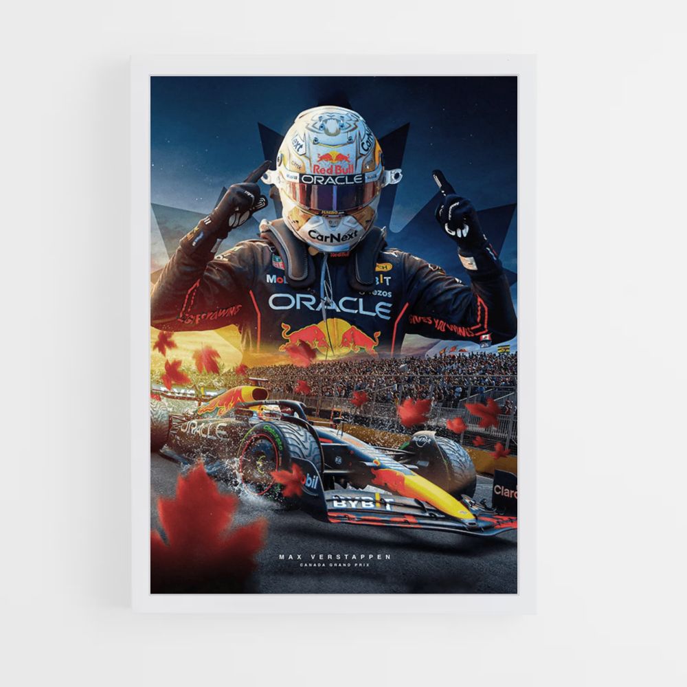 Póster Verstappen GP de Canadá