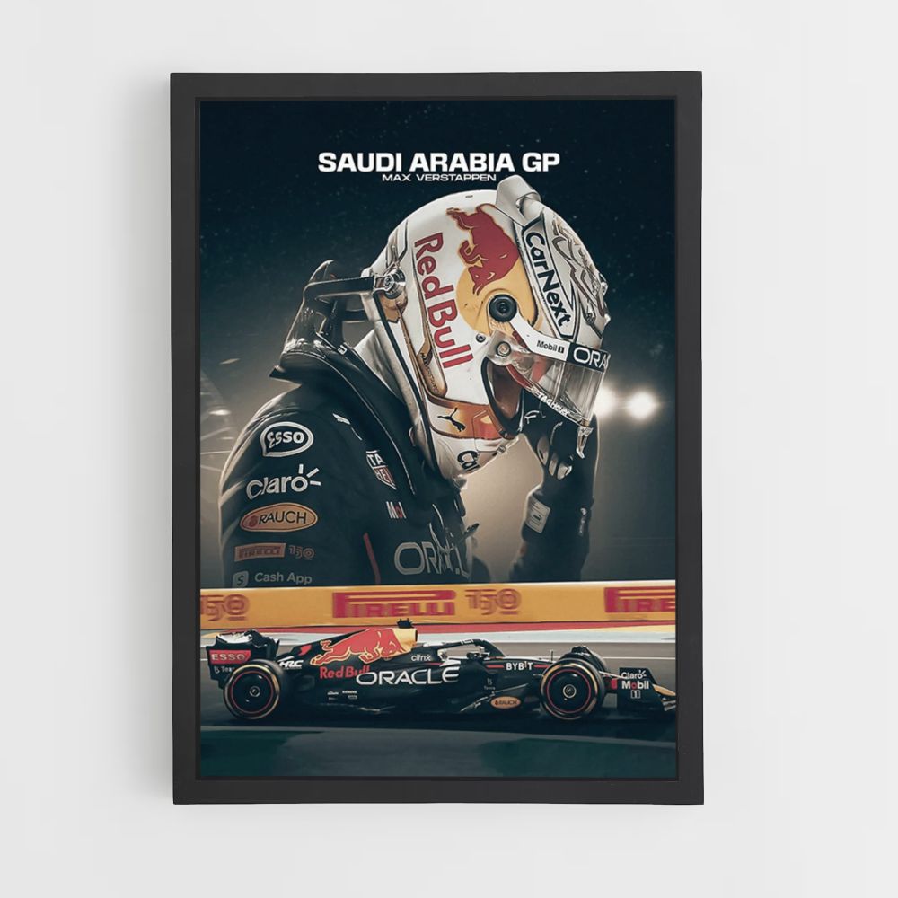 Cartel Verstappen GP Árabe