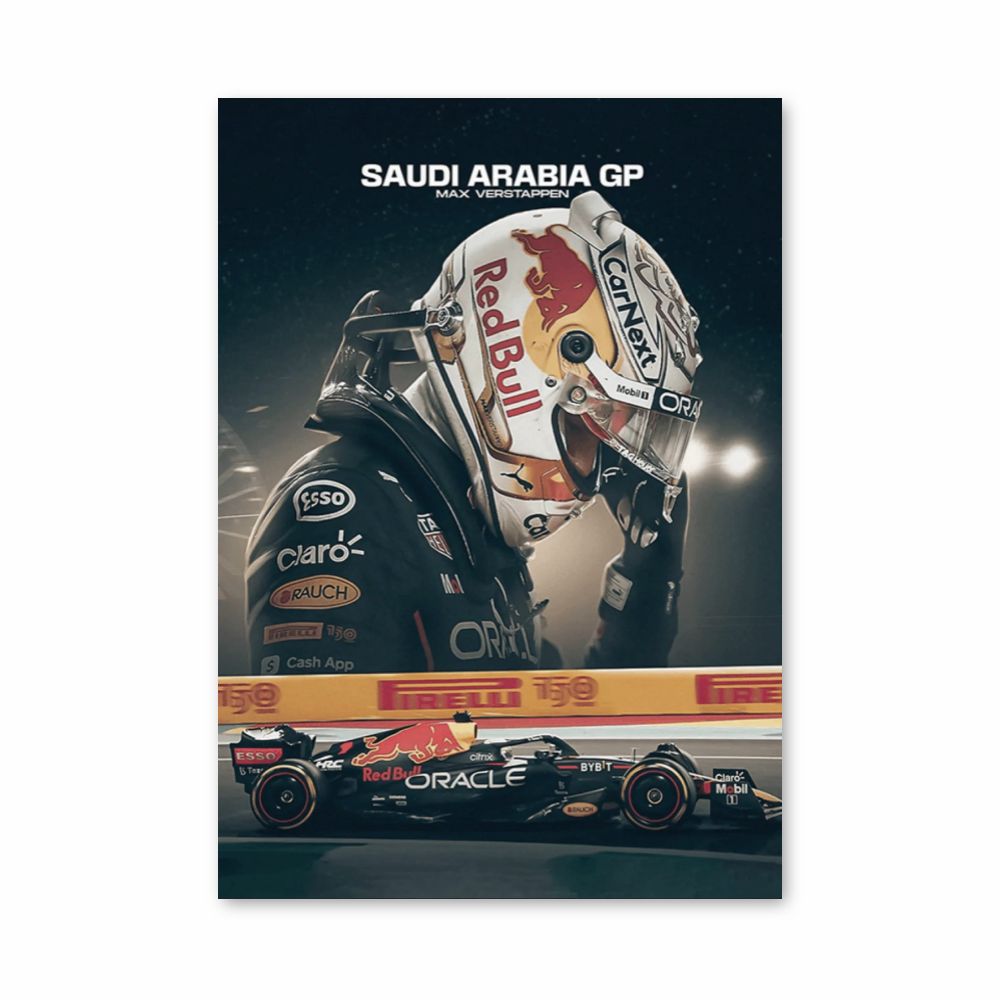 Cartel Verstappen GP Árabe