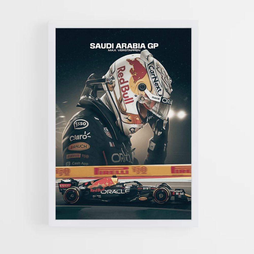 Cartel Verstappen GP Árabe