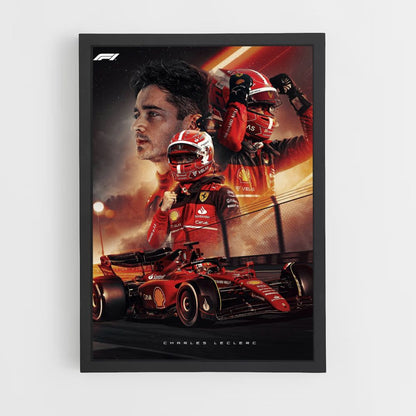 Póster Charles Leclerc F1