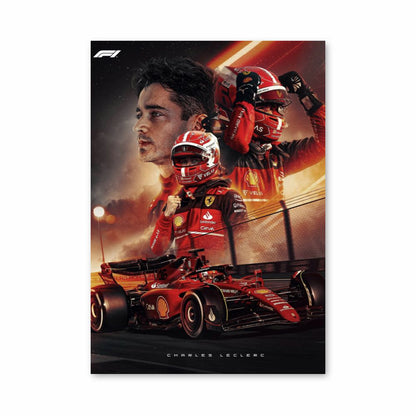 Póster Charles Leclerc F1