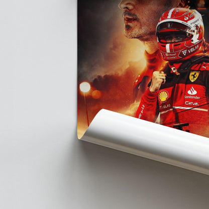 Póster Charles Leclerc F1