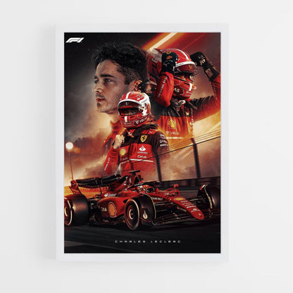 Póster Charles Leclerc F1