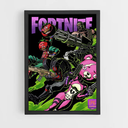 Póster Fortnite oscuro