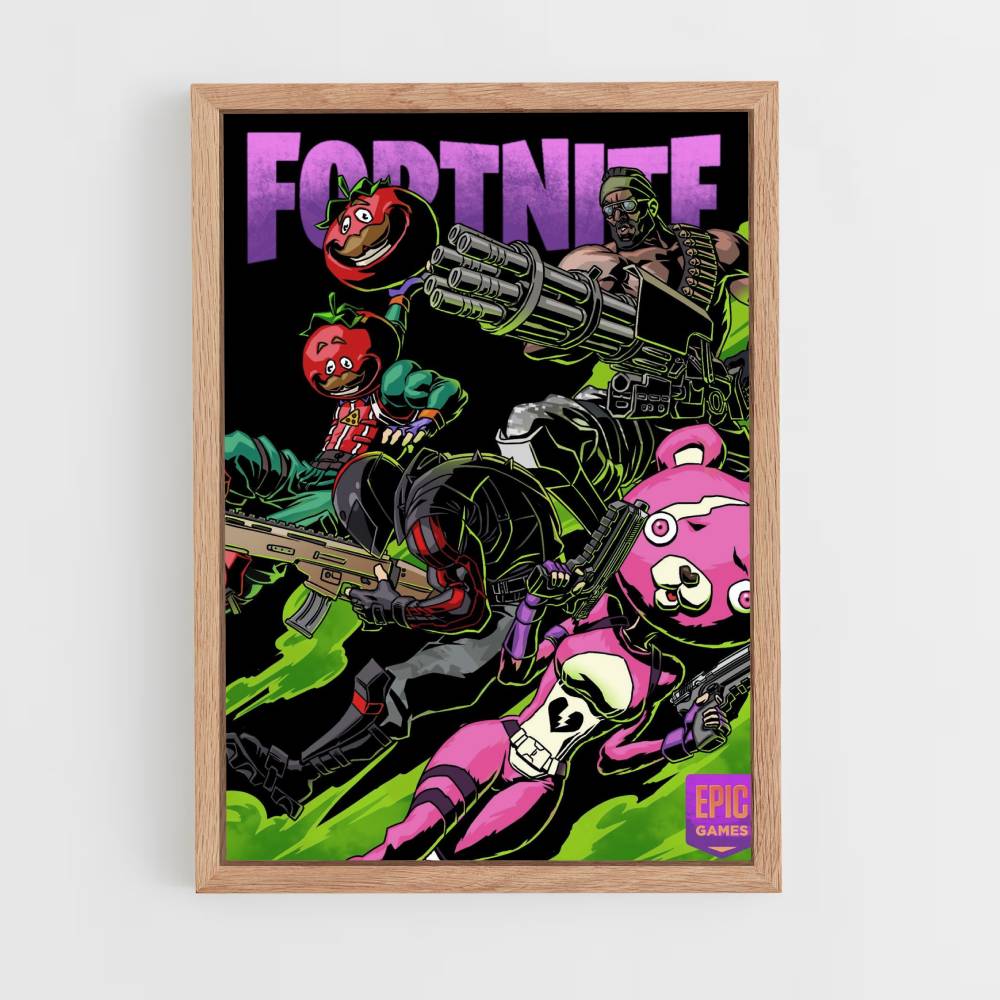 Póster Fortnite oscuro