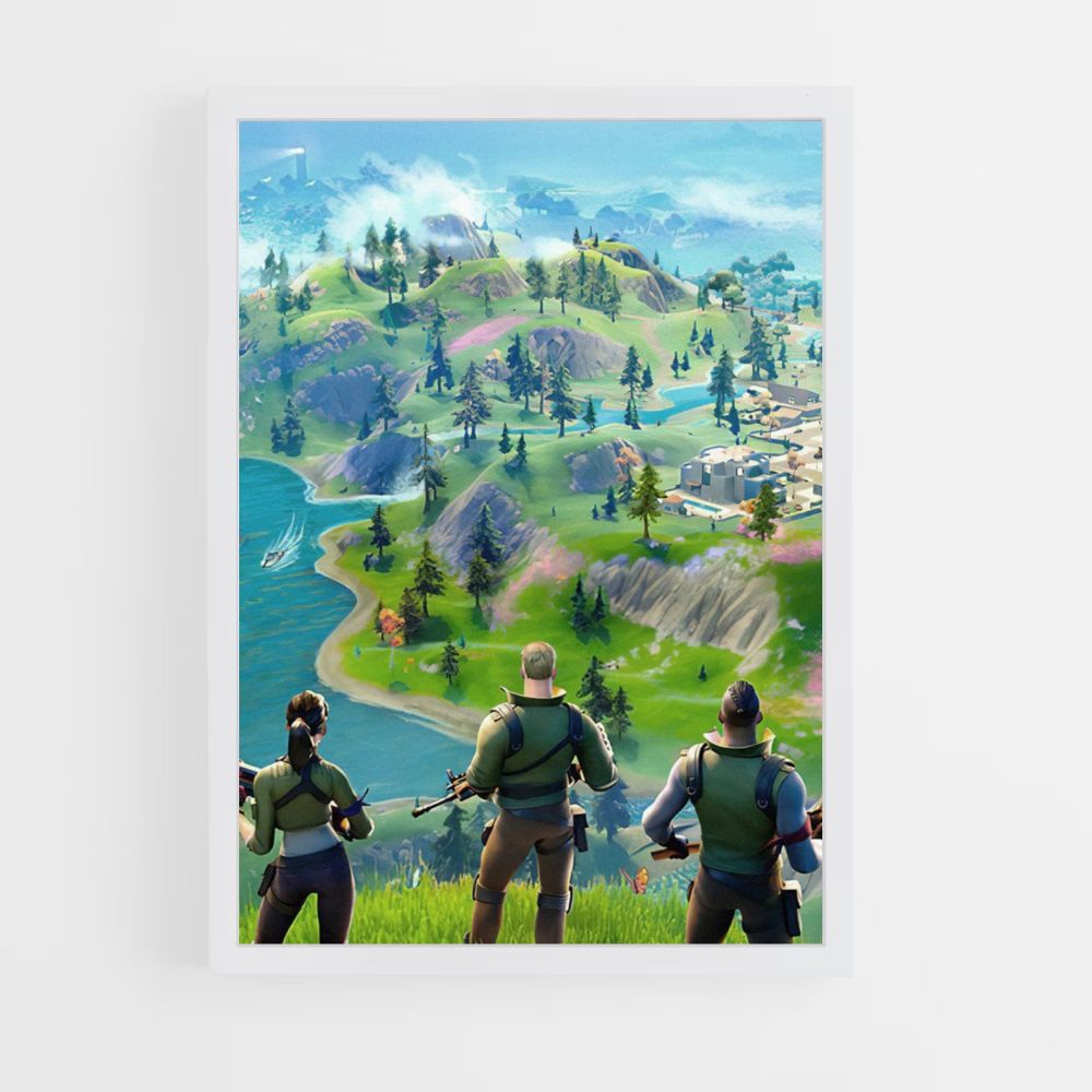 Póster Equipo Fortnite