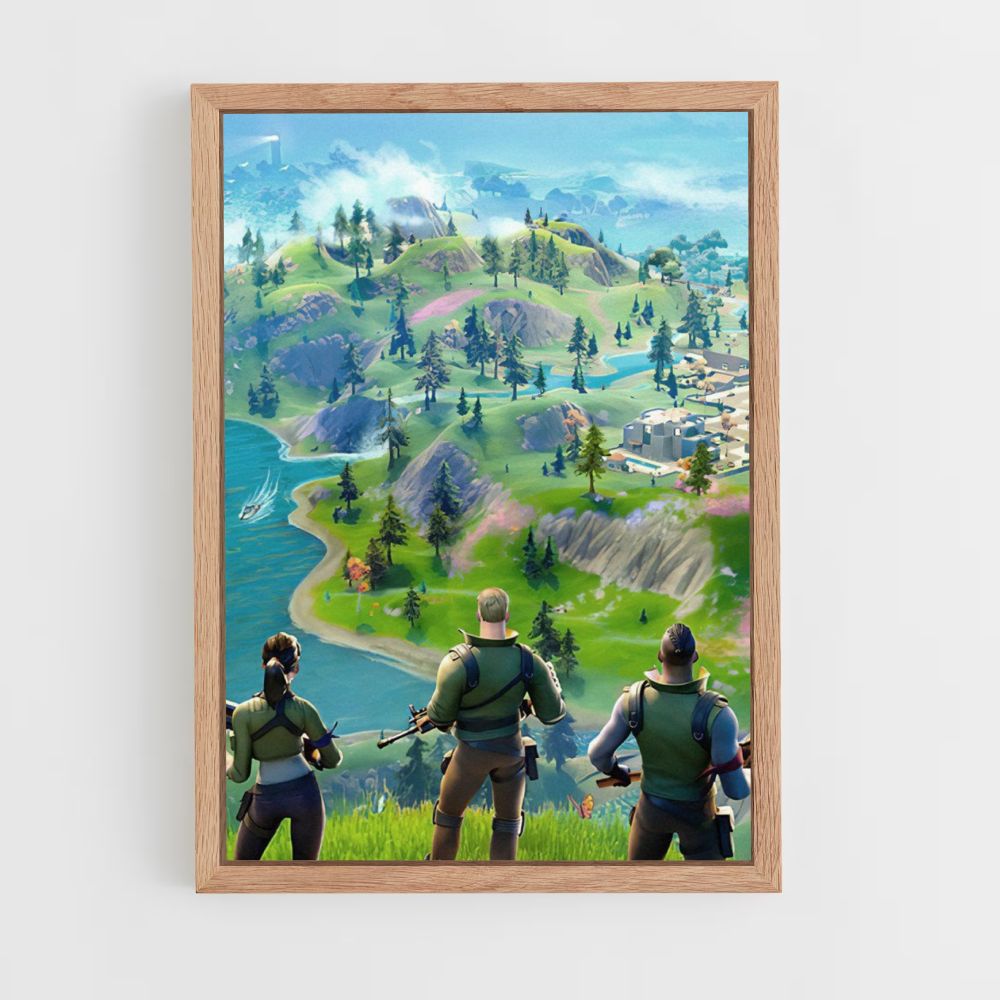 Póster Equipo Fortnite