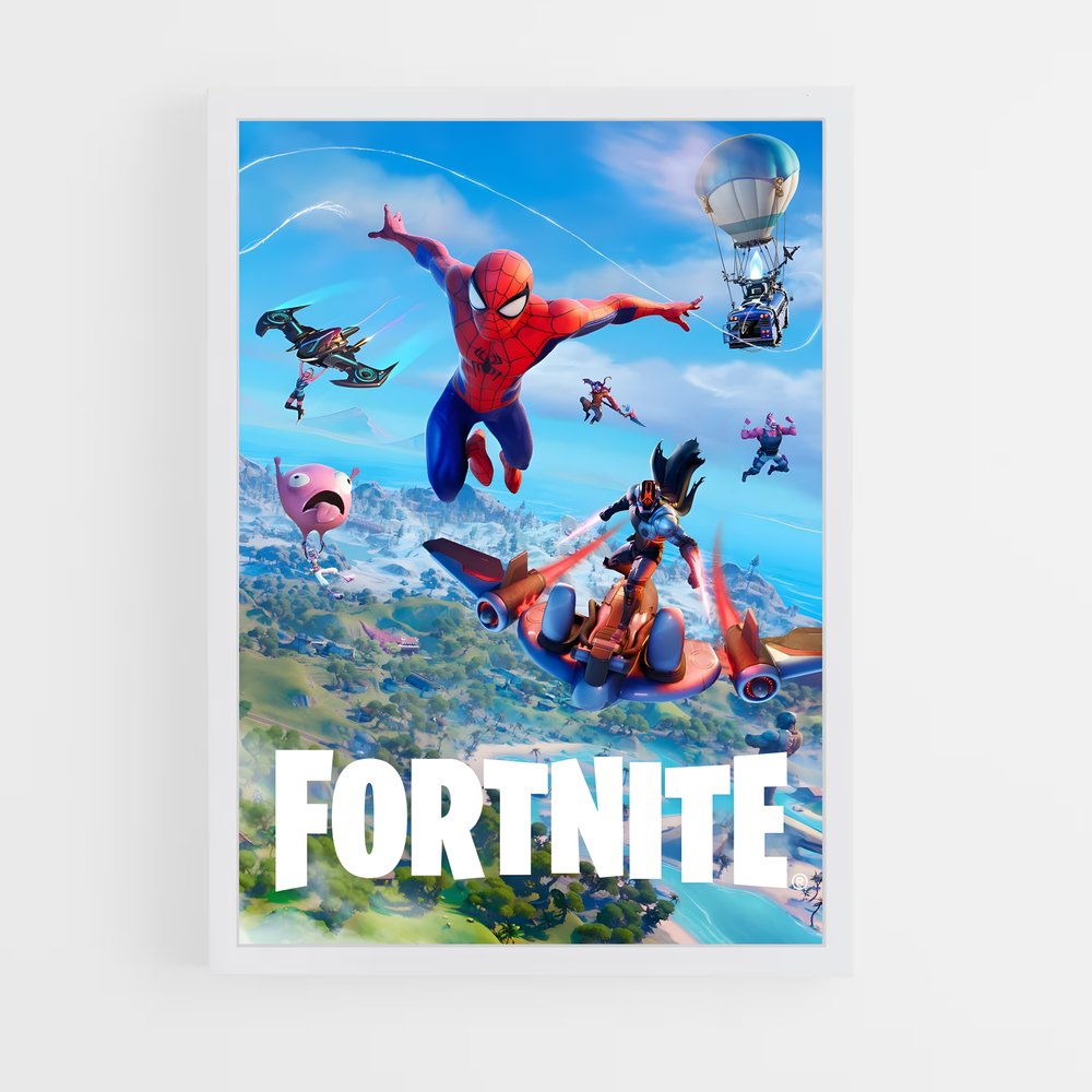 fortnite-3 cadre Blanc