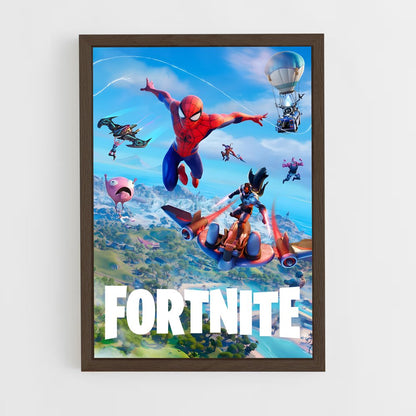 fortnite-3 cadre Bois foncé
