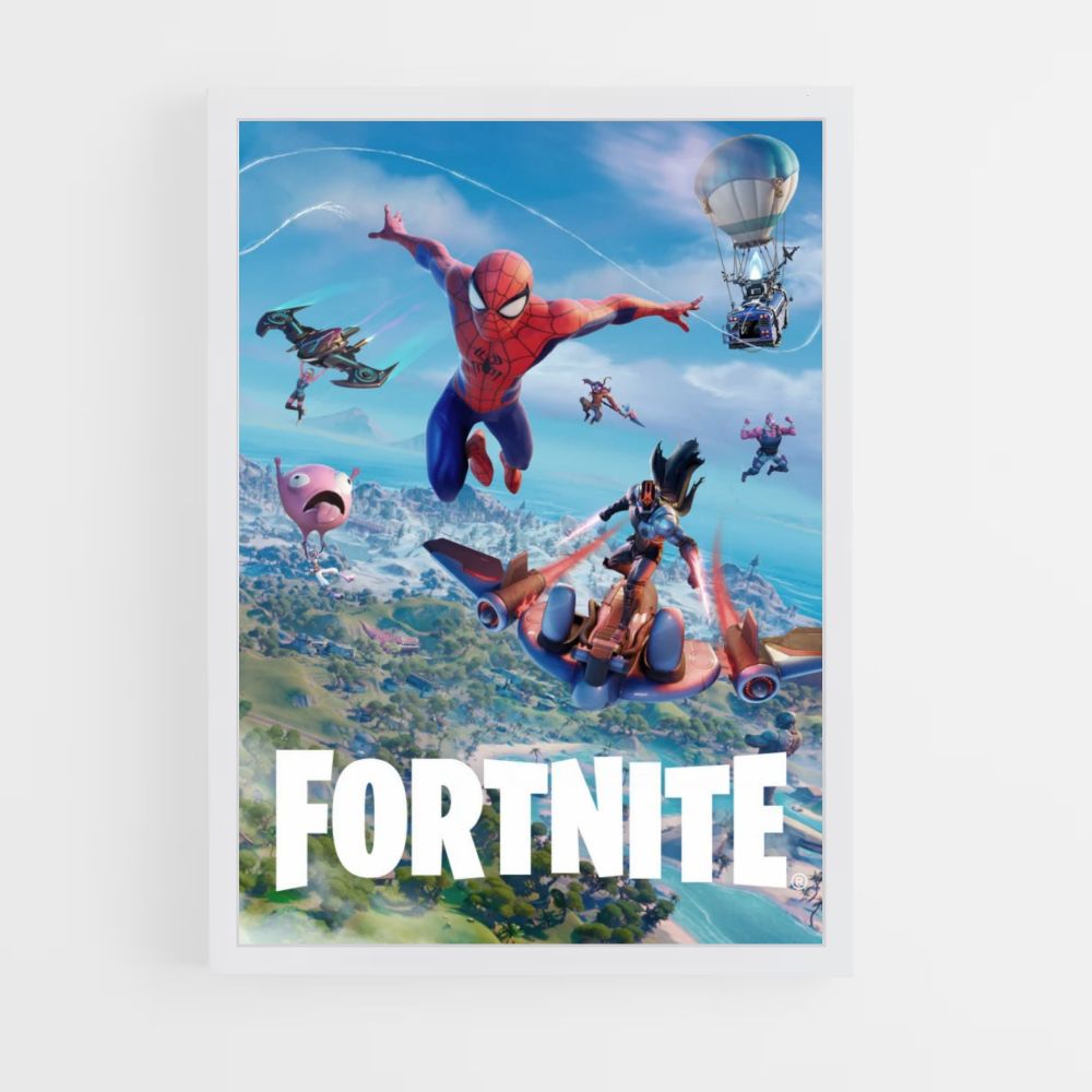 Hombre Araña Fortnite Póster