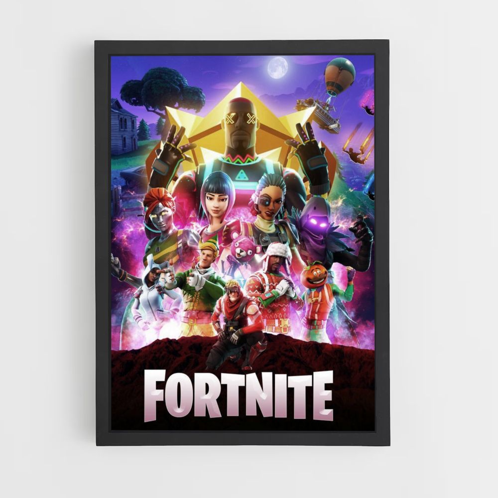 Neón Fortnite Póster