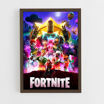 fortnite-4 cadre Bois foncé