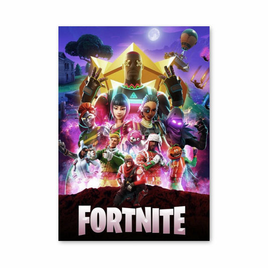 Neón Fortnite Póster