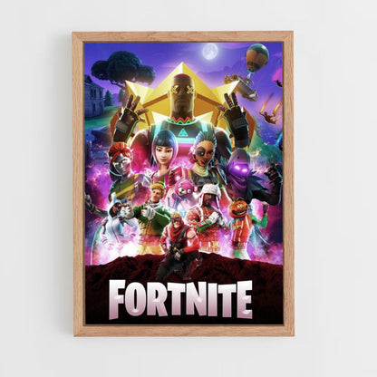 Neón Fortnite Póster