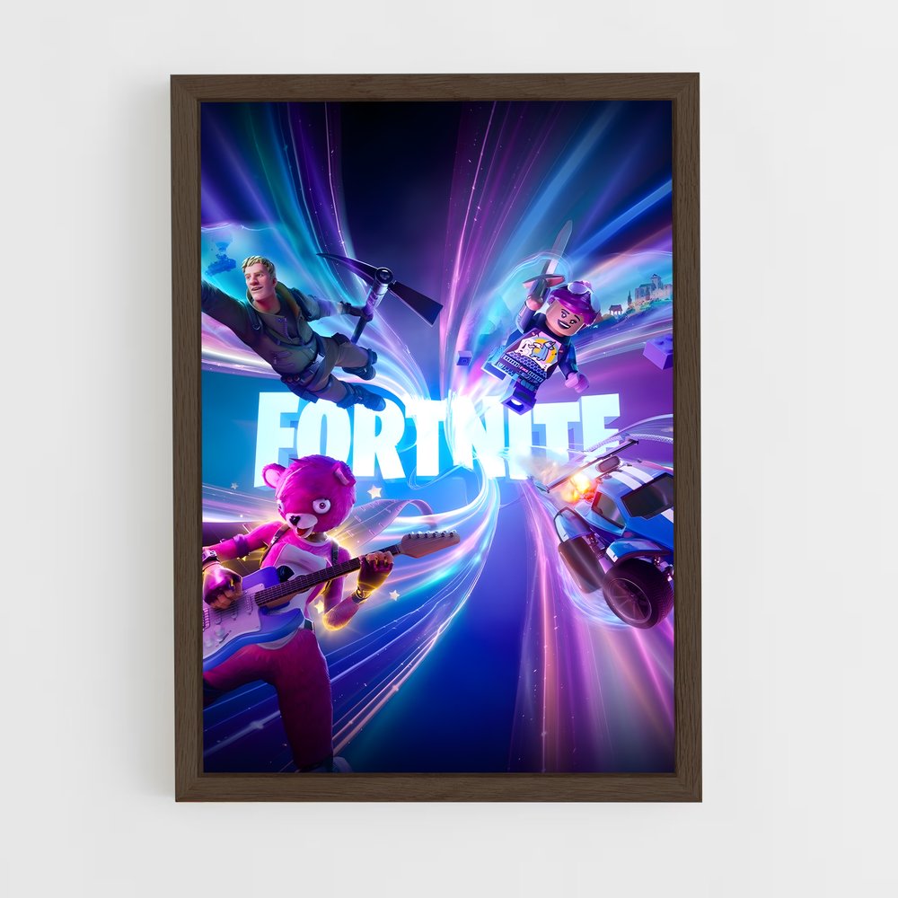 fortnite-7 cadre Bois foncé