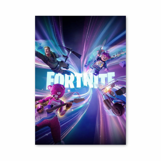 Póster Fortnite morado