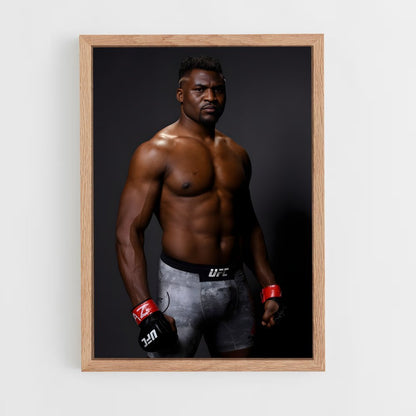 francis-ngannou-8 cadre Bois clair