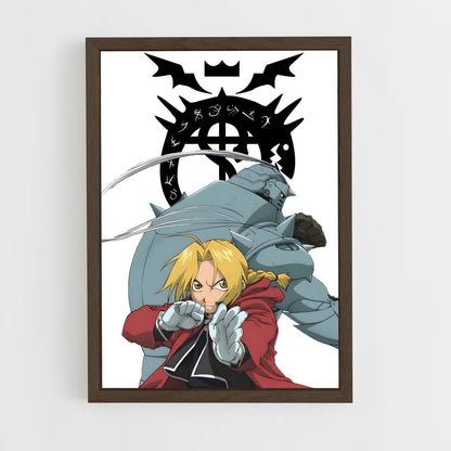 full-metal-alchemist-1 cadre Bois foncé