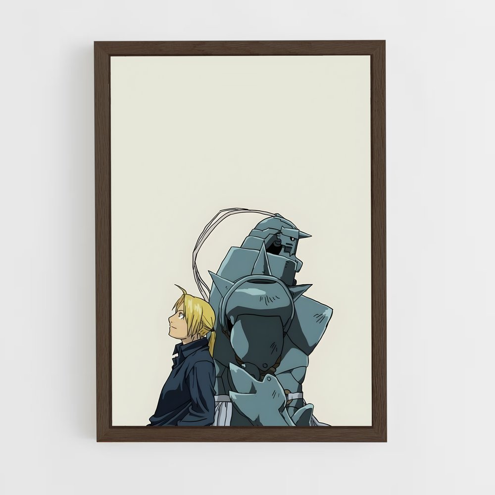 full-metal-alchemist-6 cadre Bois foncé