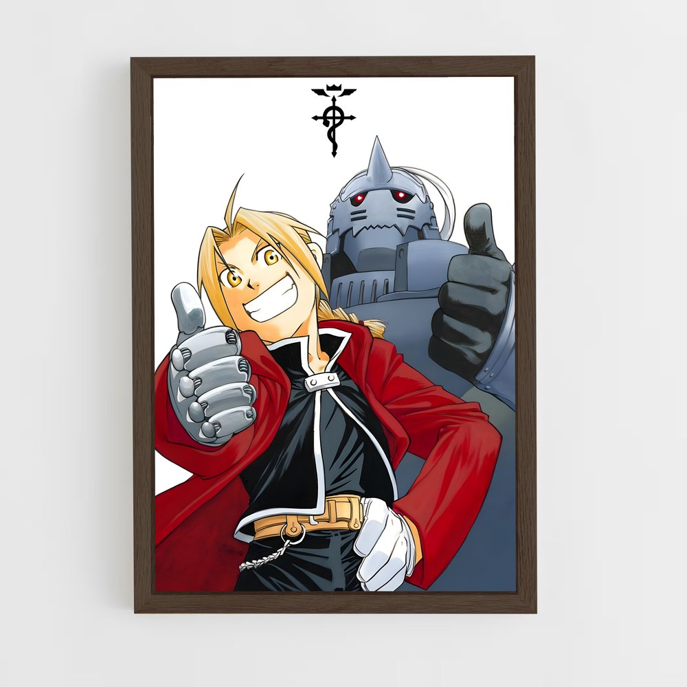 full-metal-alchemist-7 cadre Bois foncé