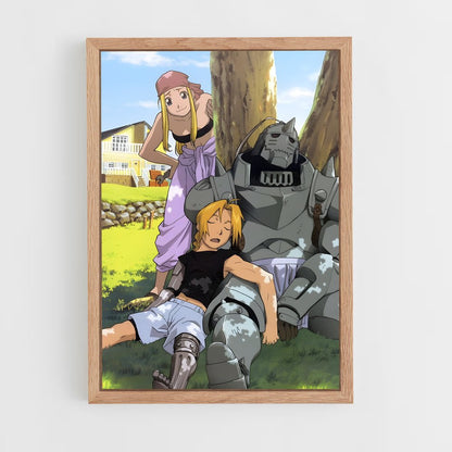 full-metal-alchemist-8 cadre Bois clair