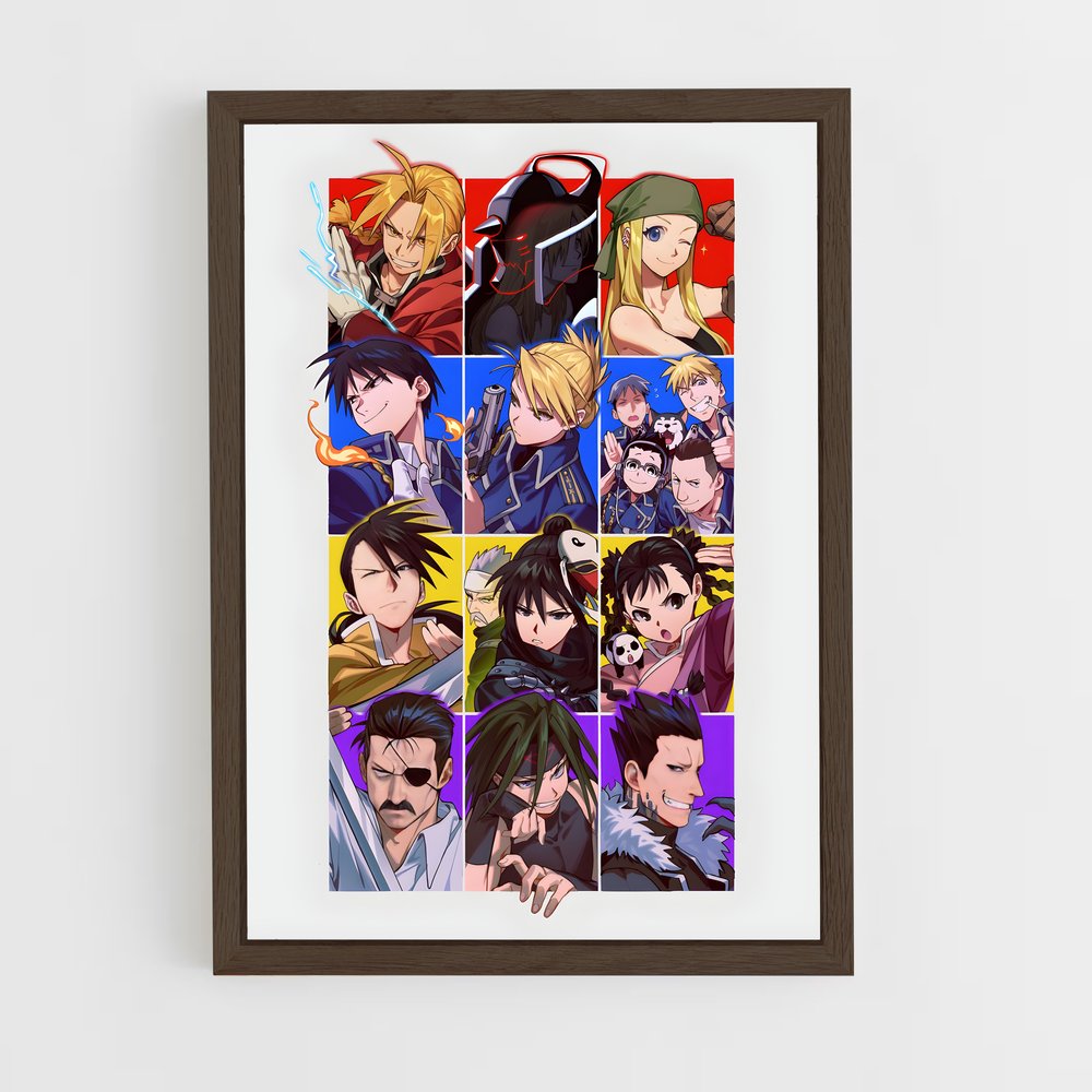 full-metal-alchemist-9 cadre Bois foncé