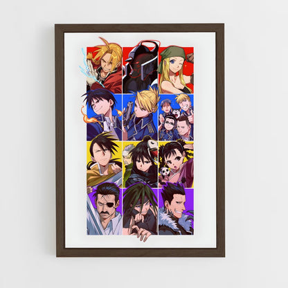 full-metal-alchemist-9 cadre Bois foncé