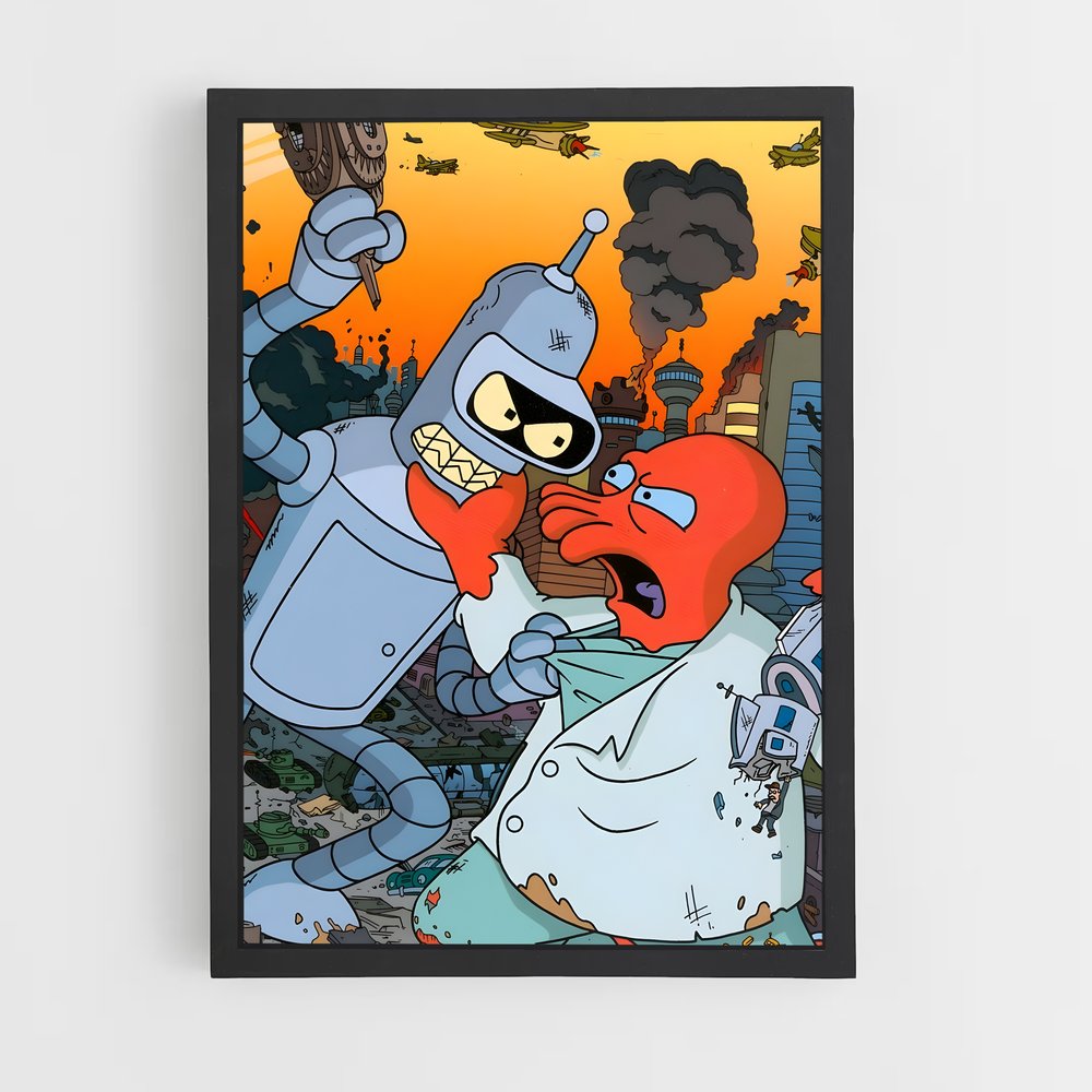 futurama-10 cadre Noir