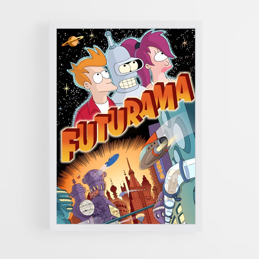 futurama-2 cadre Blanc