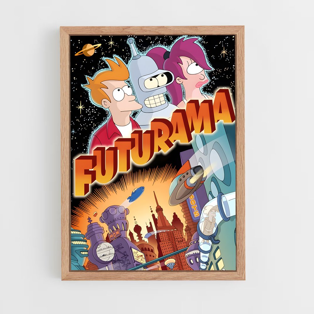 futurama-2 cadre Bois clair