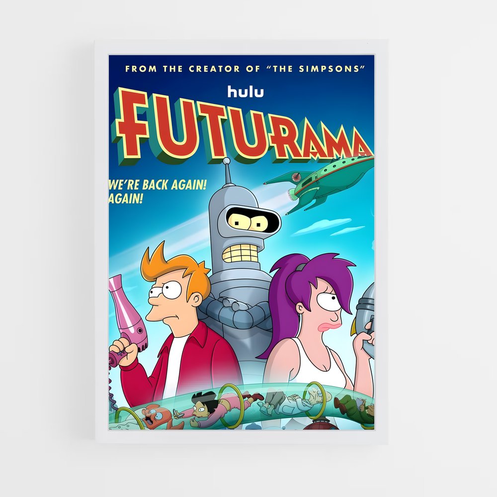 futurama-7 cadre Blanc