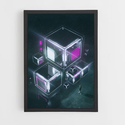 Cubo futurista Póster