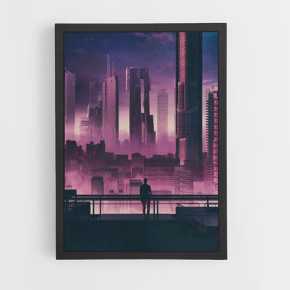 Póster Edificio futurista