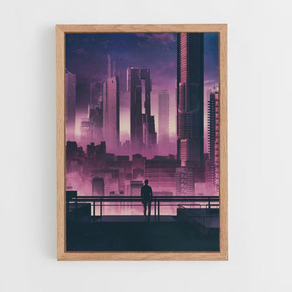 Póster Edificio futurista