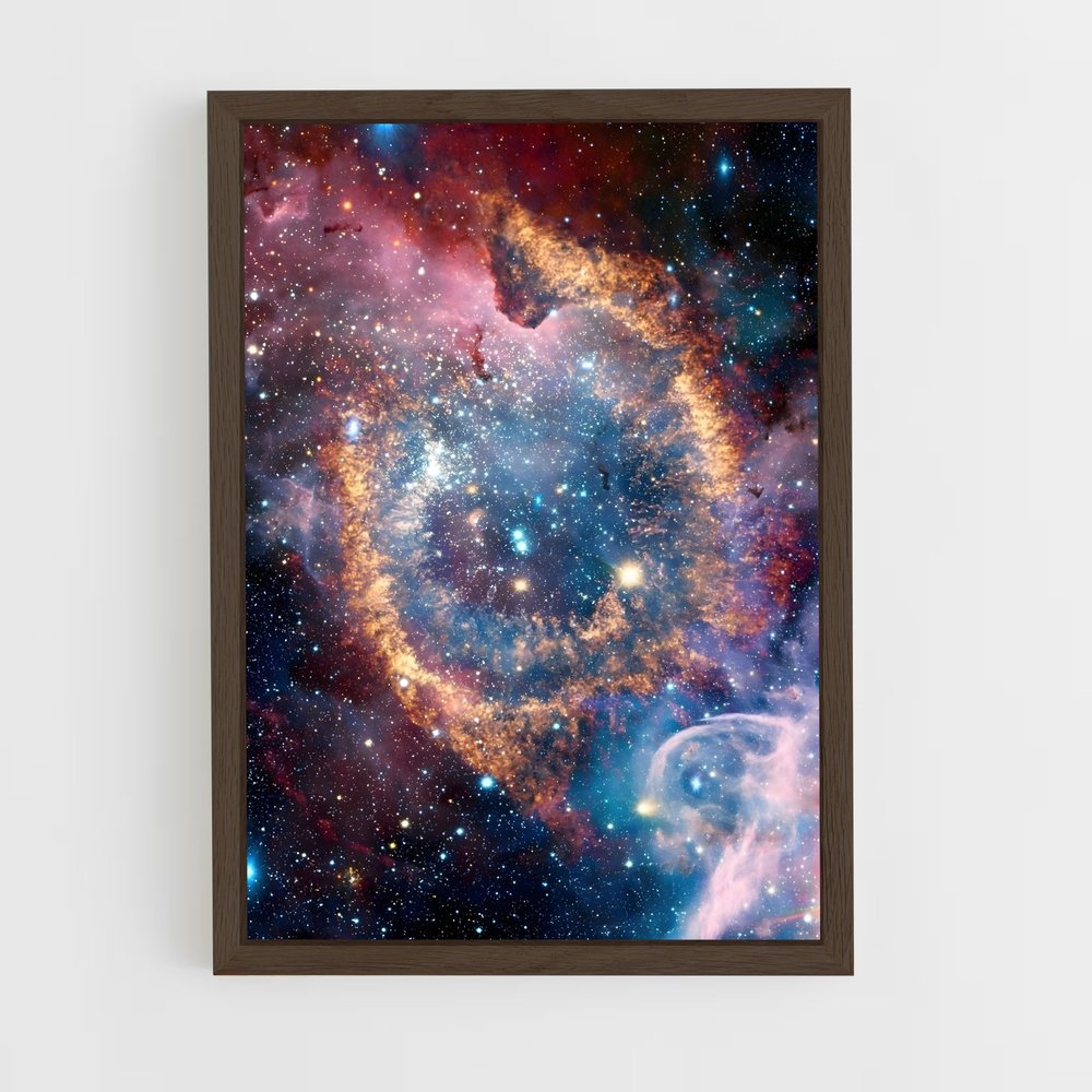 galaxy-1 cadre Bois foncé