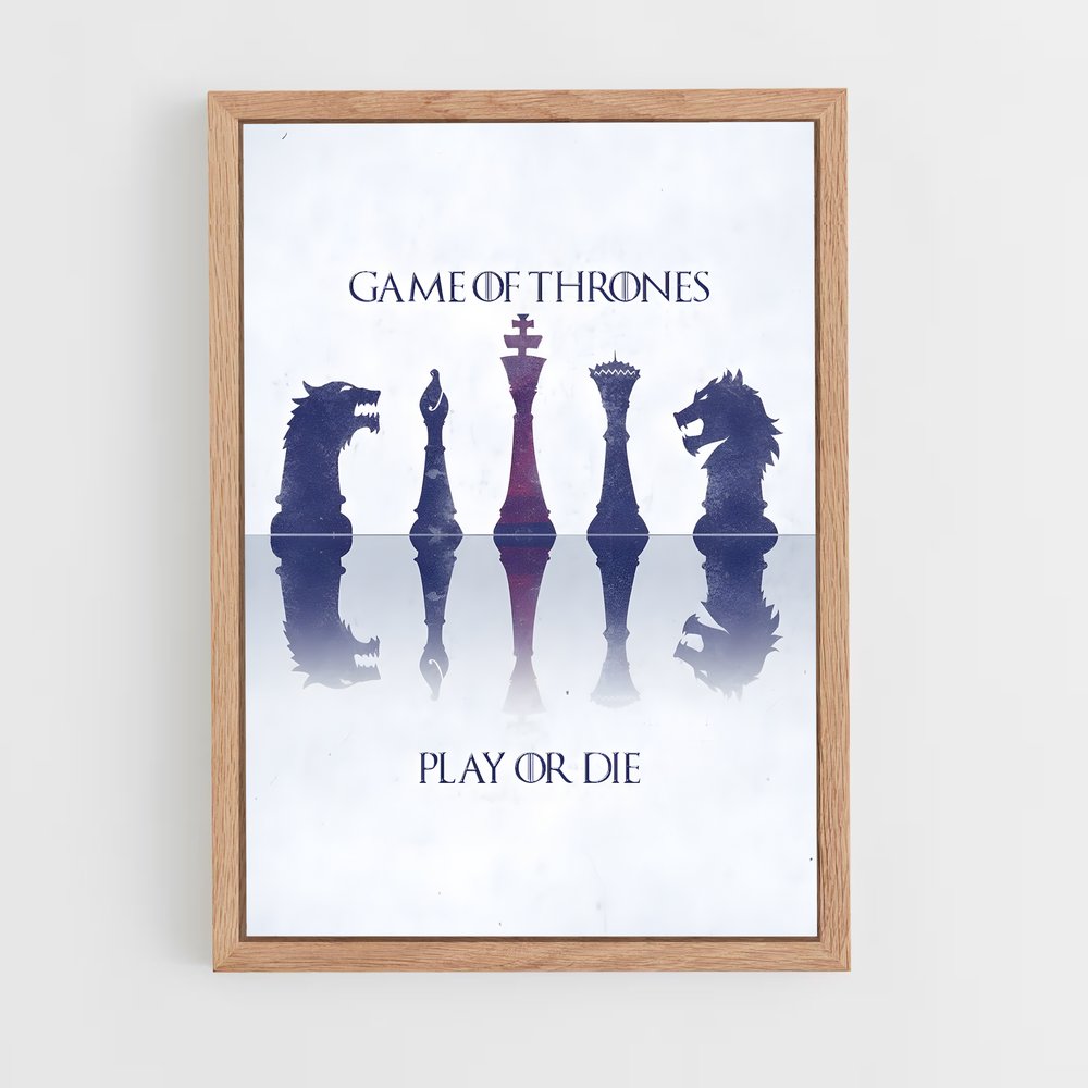 game-of-thrones-1 cadre Bois clair