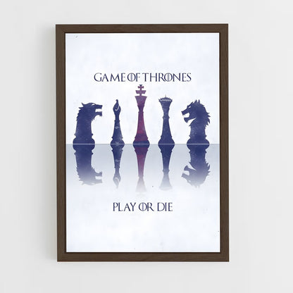 game-of-thrones-1 cadre Bois foncé