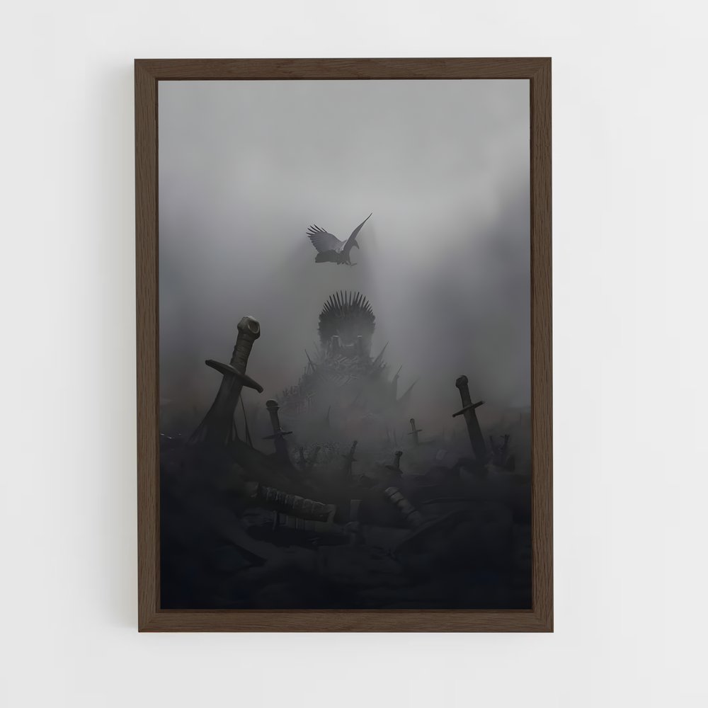 game-of-thrones-10 cadre Bois foncé