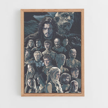 game-of-thrones-12 cadre Bois clair