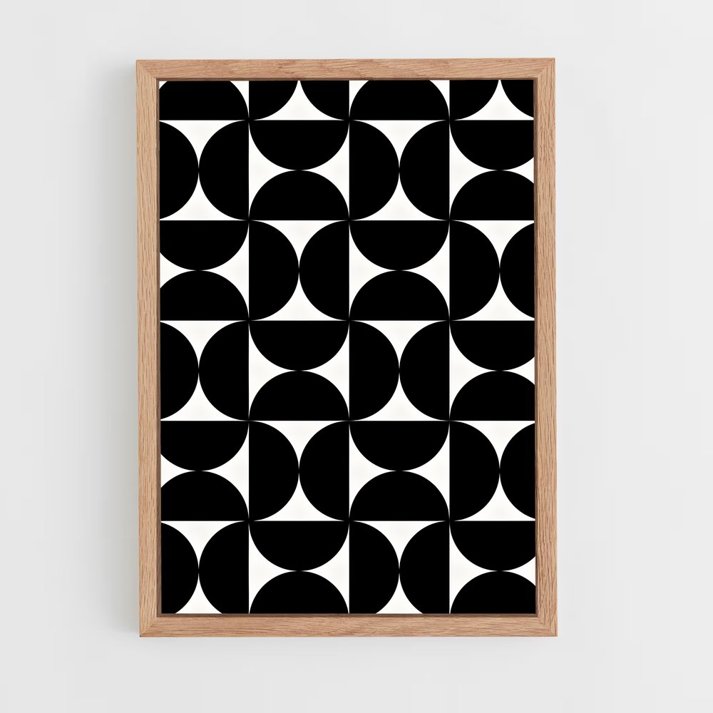 geometric-11 cadre Bois clair