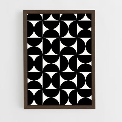 geometric-11 cadre Bois foncé