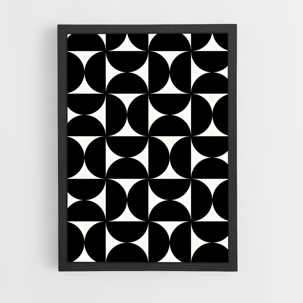geometric-11 cadre Noir