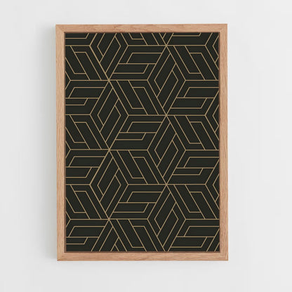 geometric-7 cadre Bois clair