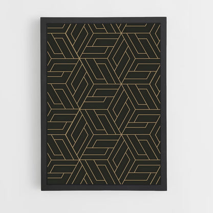 geometric-7 cadre Noir