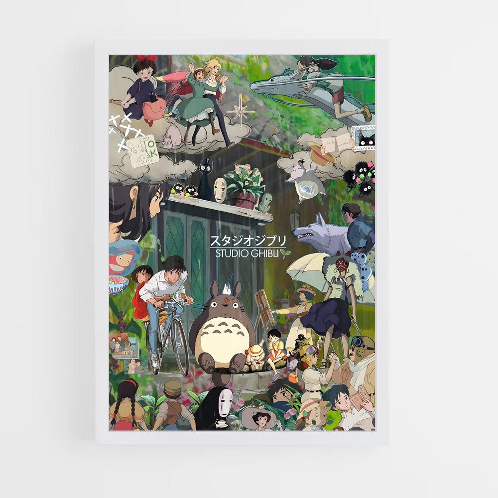 ghibli-12 cadre Blanc